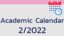Academic Calendar 2st semester year 2022