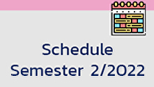 Schedule Semester 2 / 2022