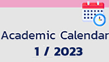 Academic Calendar 1st semester year 2023