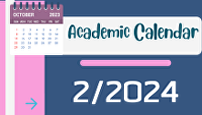 Academic Calendar 2nd semester year 2024