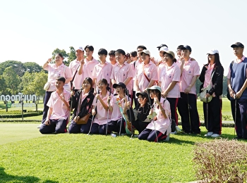 Grade 11 students develop their sports
skills (golf) for the 2024 academic year
at the Royal Thai Army Sports Potential
Development Center.