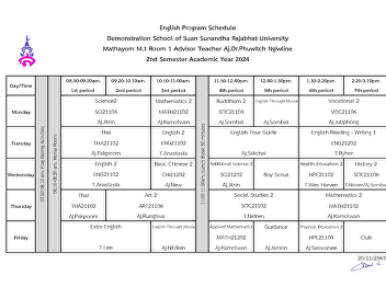 Class schedule 2/2024 update starts 25
Nov. 2024