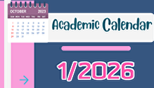 Academic Calendar 1st semester year 2026