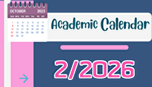 Academic Calendar 2nd semester year 2026