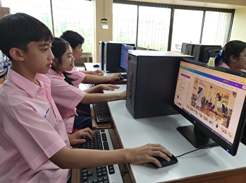 นักเรียนระดับชั้น มัธยมศึกษาปีที่ 2
English Program เรียนรู้ผ่านกิจกรรม
“Create Storyboard” ในรายวิชา Digital
Content Design Technology